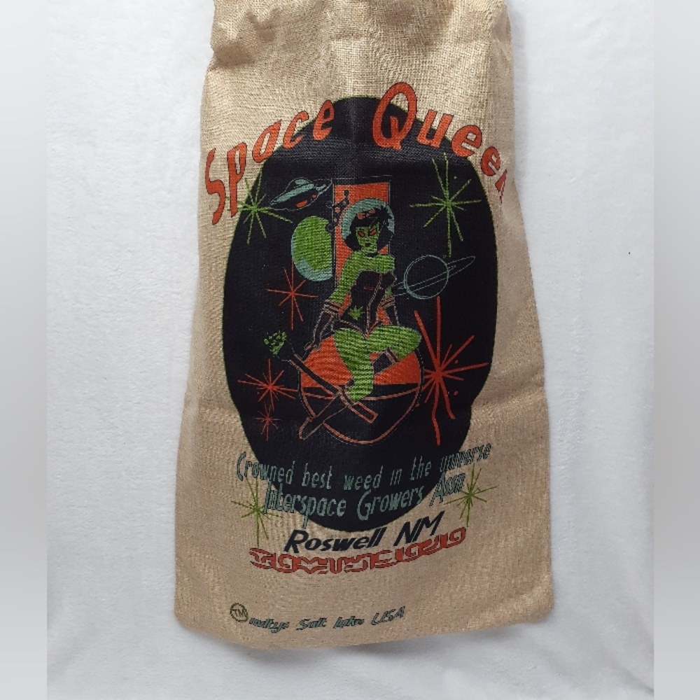 Drawstring Novelty Burlap Bag